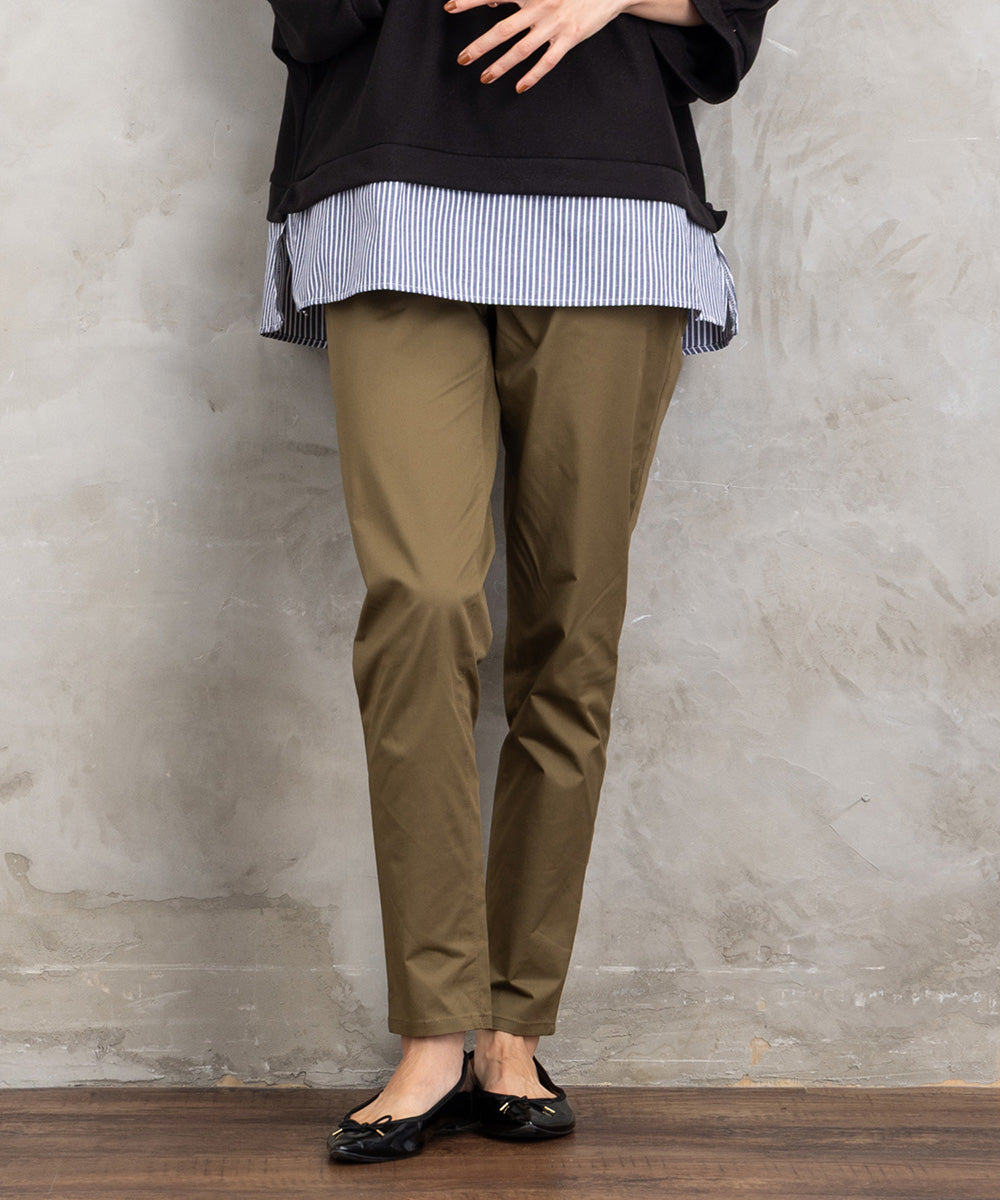 21号(6L～) コットンストレッチテーパードパンツ