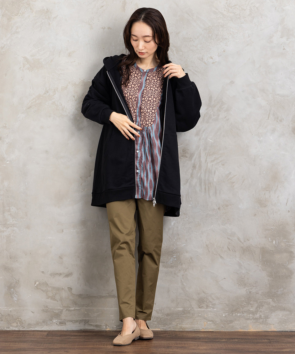 21号(6L～) コットンストレッチテーパードパンツ