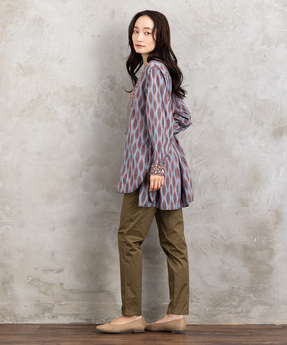 21号(6L～) コットンストレッチテーパードパンツ