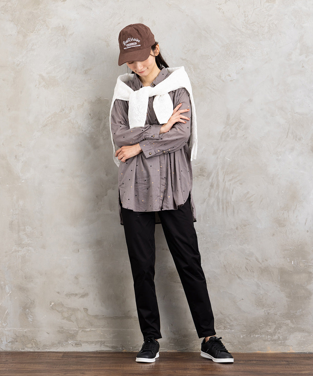 21号(6L～) コットンストレッチテーパードパンツ