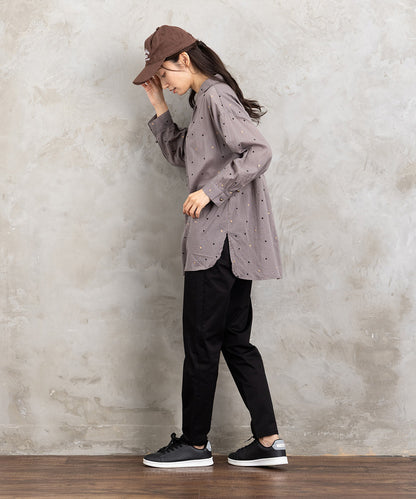 21号(6L～) コットンストレッチテーパードパンツ