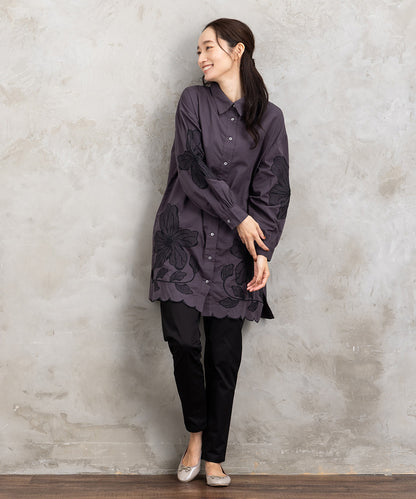 21号(6L～) コットンストレッチテーパードパンツ