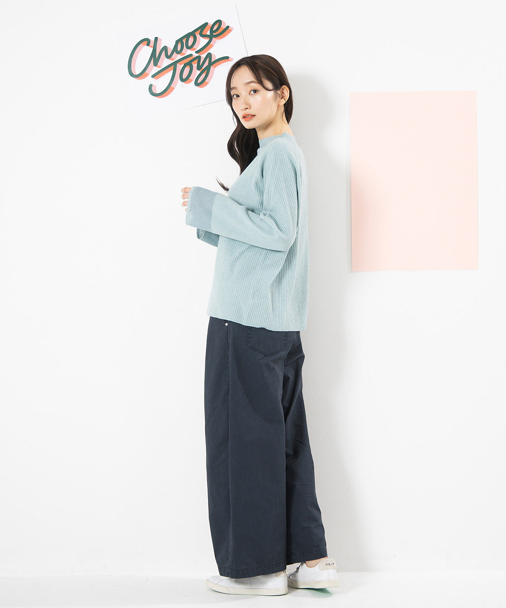 大きいサイズ レディース ワイドパンツ 綿