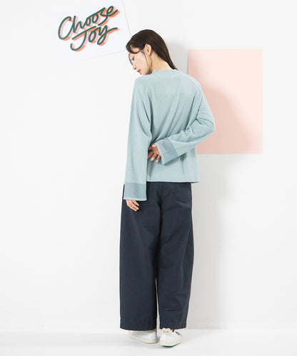 大きいサイズ レディース ワイドパンツ 綿