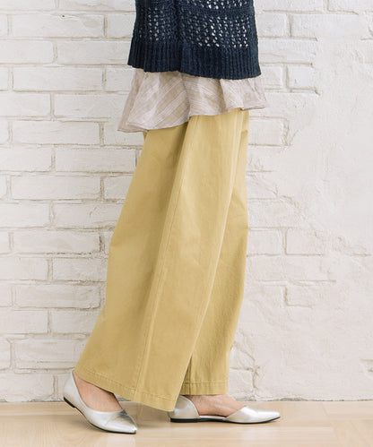 FONTLAB コットンピケタックワイドパンツ【先行予約】