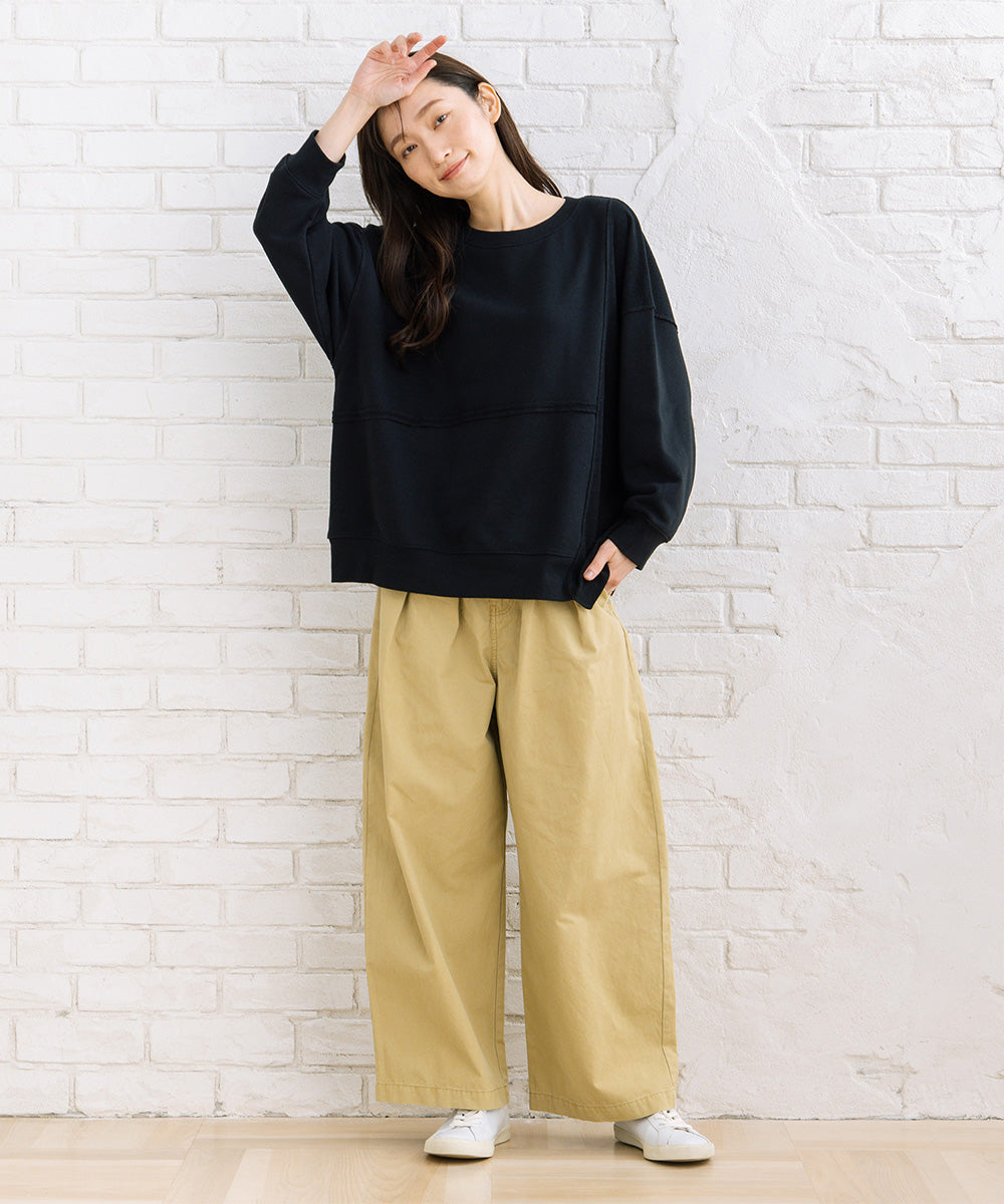 FONTLAB コットンピケタックワイドパンツ【先行予約】