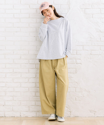 FONTLAB コットンピケタックワイドパンツ【先行予約】