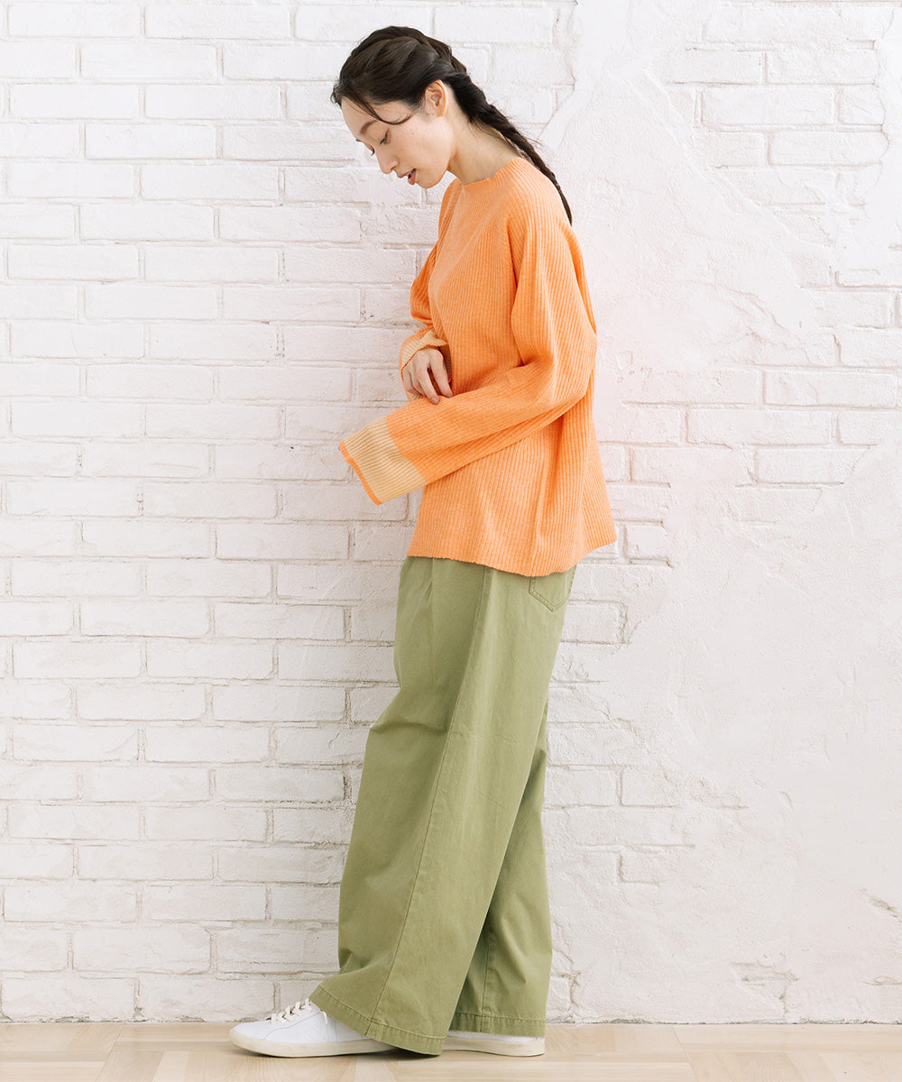 FONTLAB コットンピケタックワイドパンツ【先行予約】