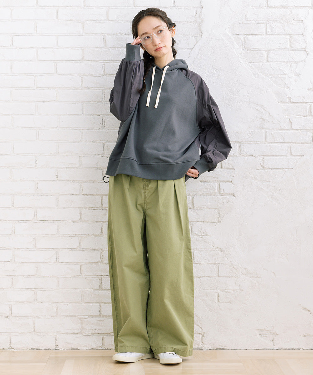 FONTLAB コットンピケタックワイドパンツ【先行予約】