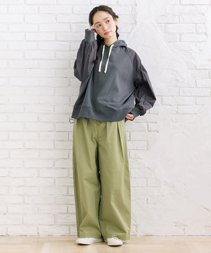 FONTLAB コットンピケタックワイドパンツ【先行予約】