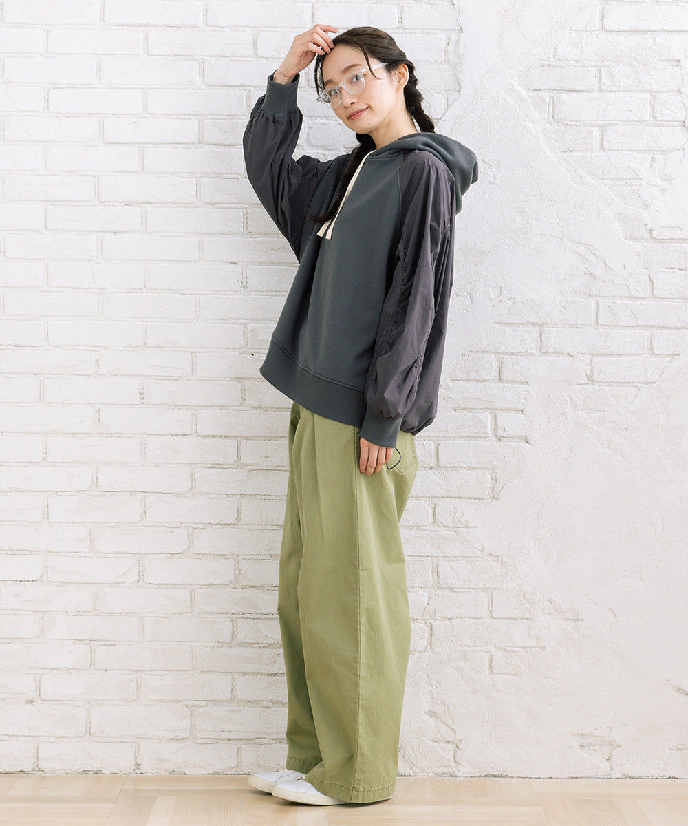 FONTLAB コットンピケタックワイドパンツ【先行予約】