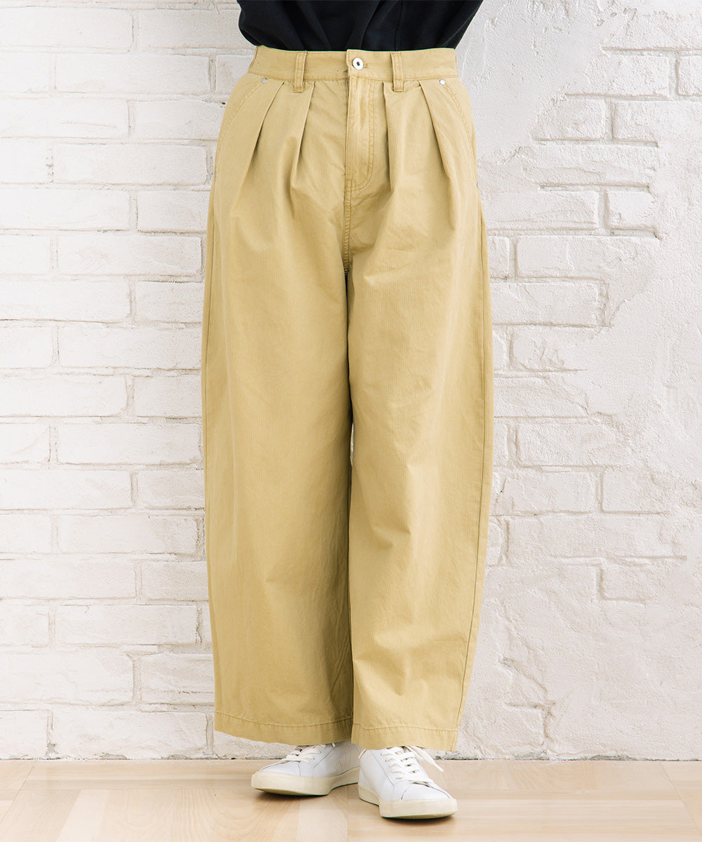 FONTLAB コットンピケタックワイドパンツ【先行予約】