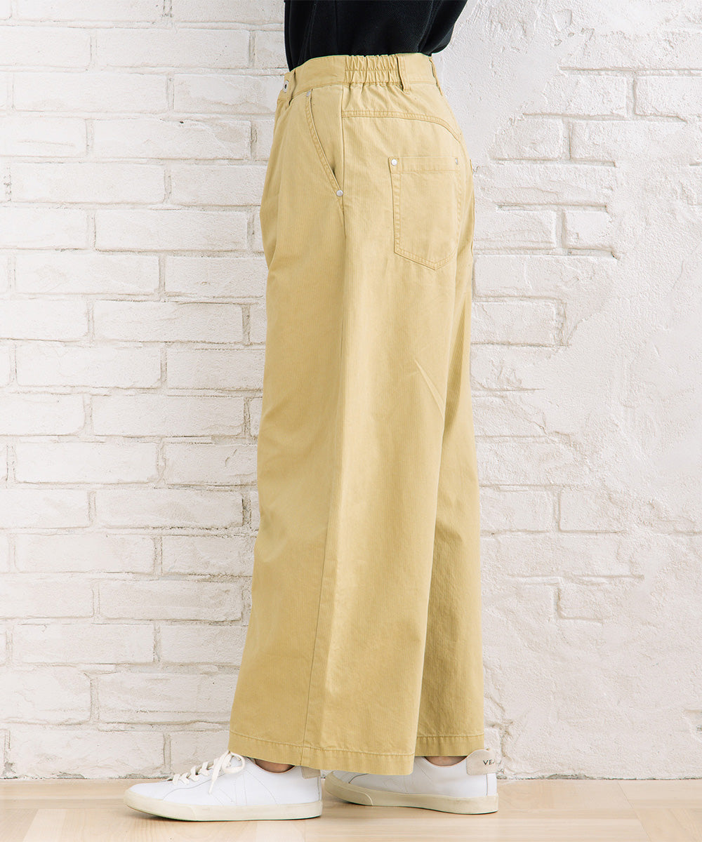 FONTLAB コットンピケタックワイドパンツ【先行予約】