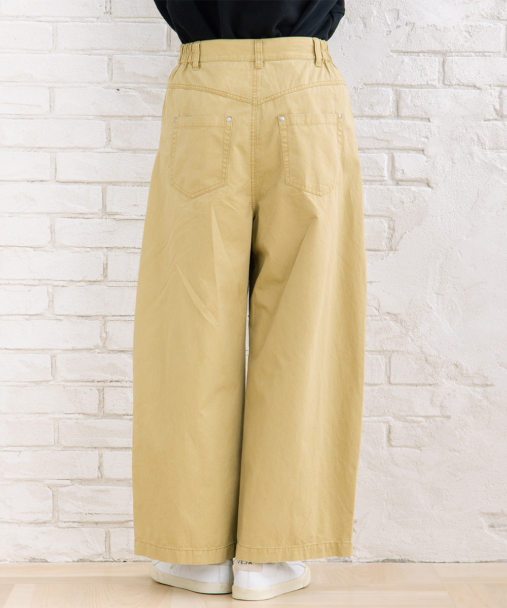 FONTLAB コットンピケタックワイドパンツ【先行予約】