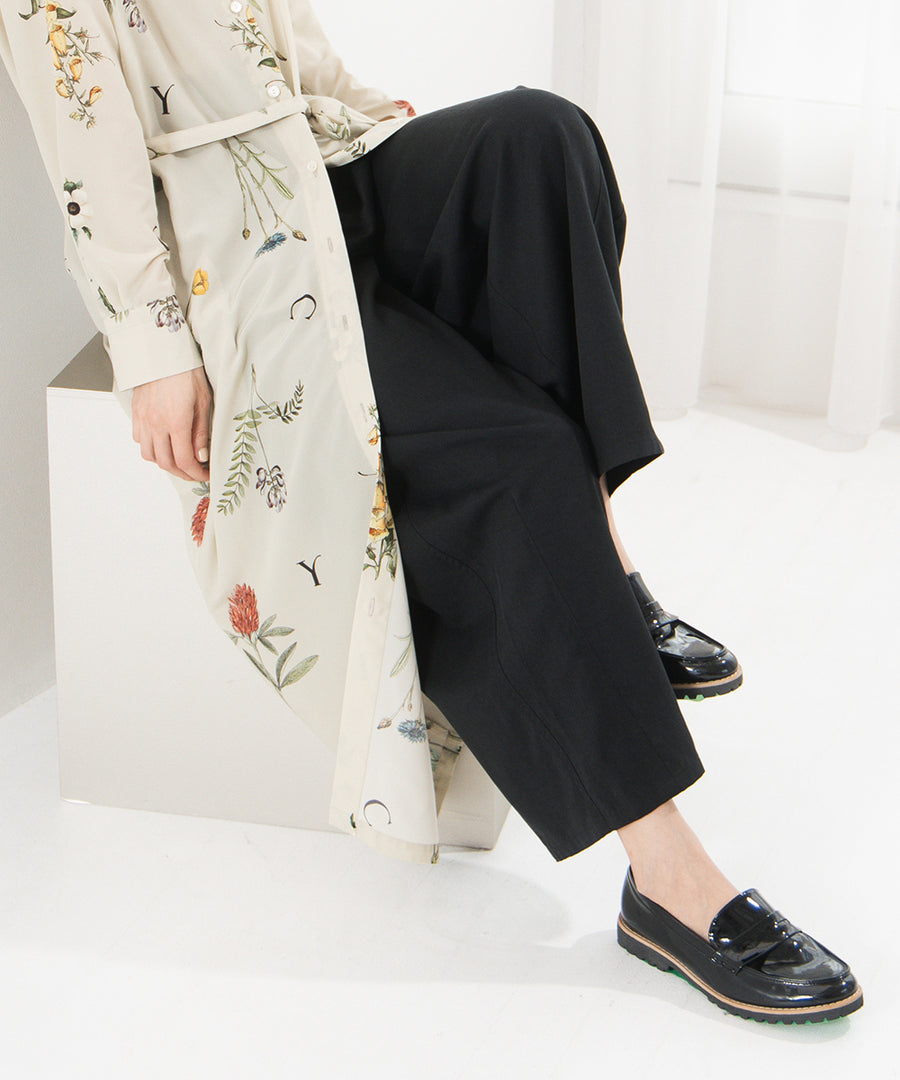 LIYOCA コットンリヨセルチノタックパンツ