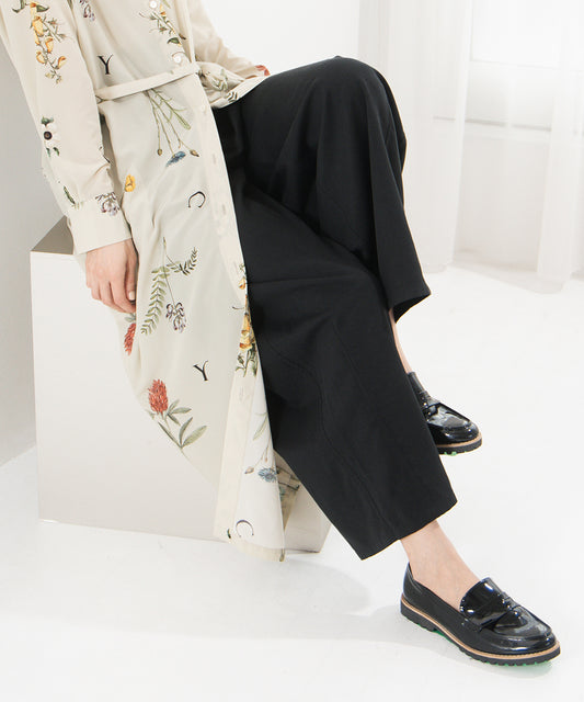 LIYOCA コットンリヨセルチノタックパンツ