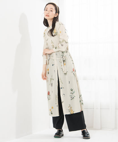 LIYOCA コットンリヨセルチノタックパンツ