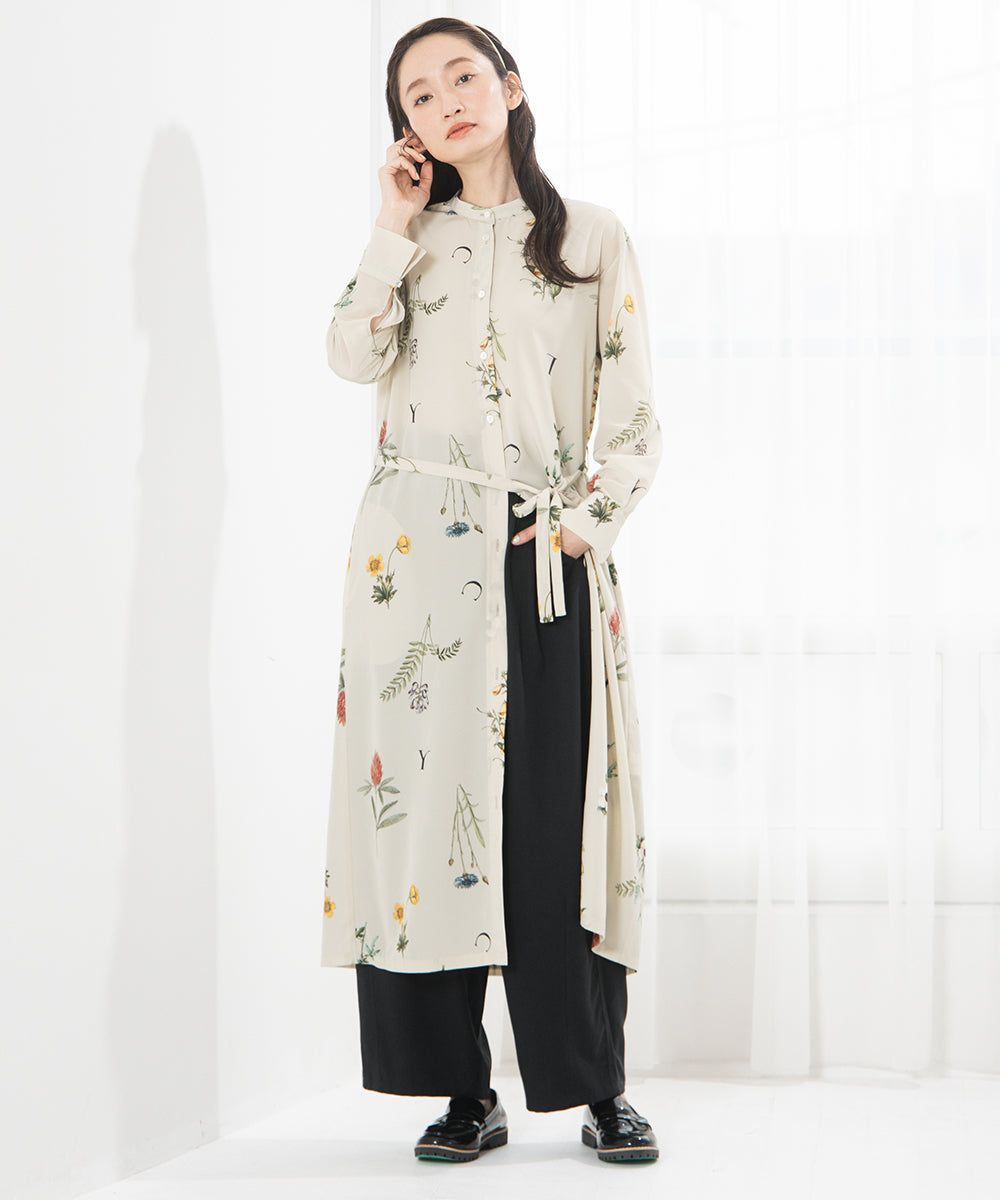 LIYOCA コットンリヨセルチノタックパンツ