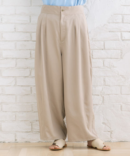 LIYOCA コットンリヨセルチノタックパンツ