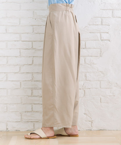 LIYOCA コットンリヨセルチノタックパンツ