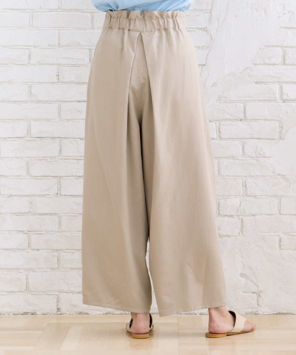 LIYOCA コットンリヨセルチノタックパンツ