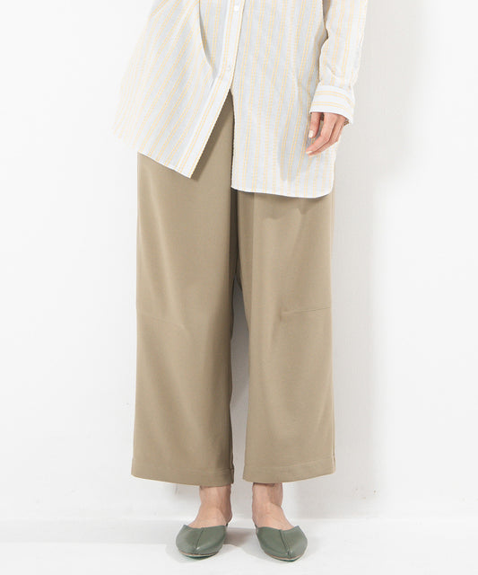 FONTLAB スムースポンチタックワイドパンツ