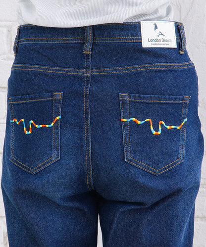 London Denim ストレートデニムパンツ