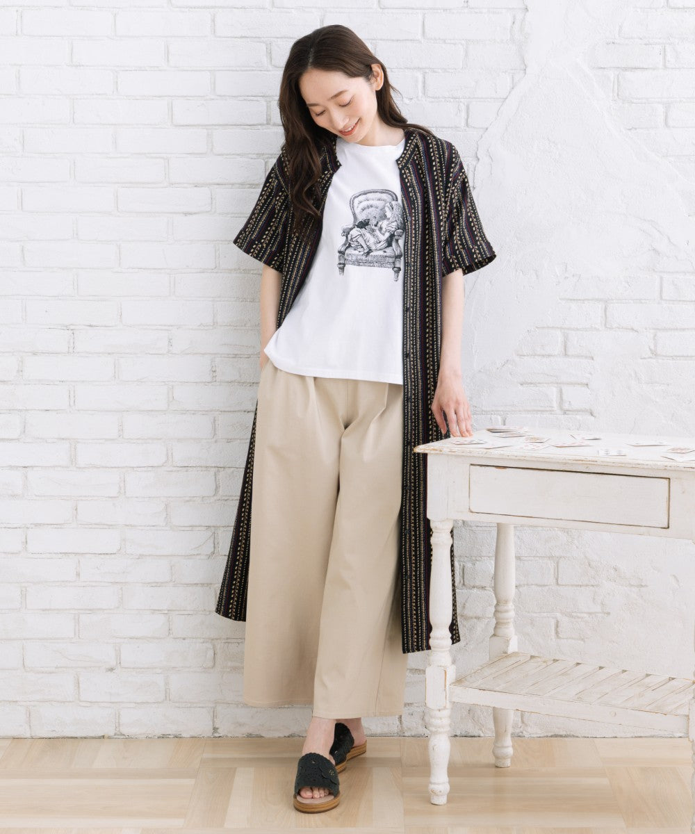 ドライハイテンションタックワイドパンツ