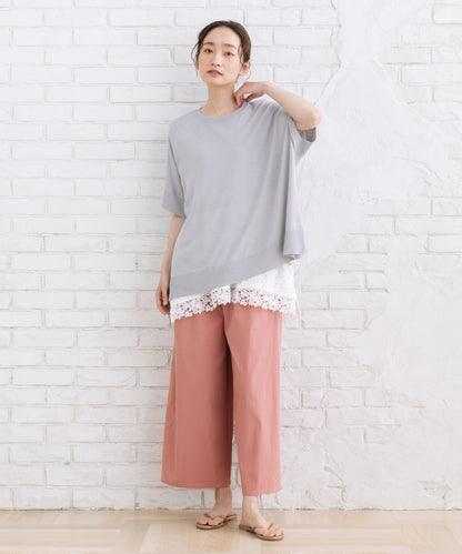12-1697　ドライハイテンションタックワイドパンツ