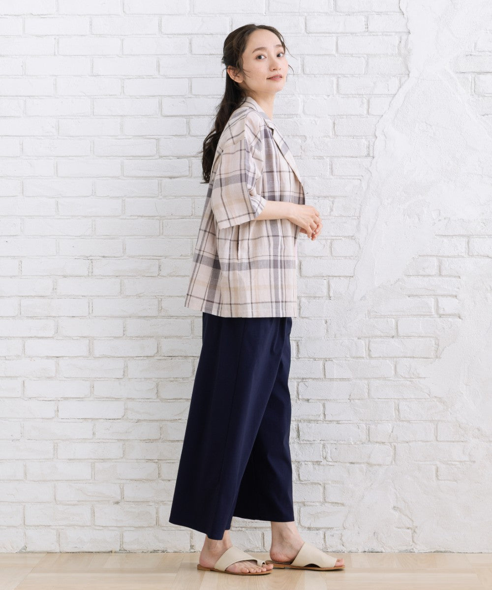 ドライハイテンションタックワイドパンツ
