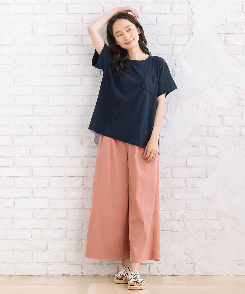 ドライハイテンションタックワイドパンツ