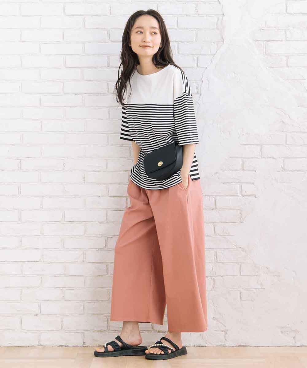 ドライハイテンションタックワイドパンツ