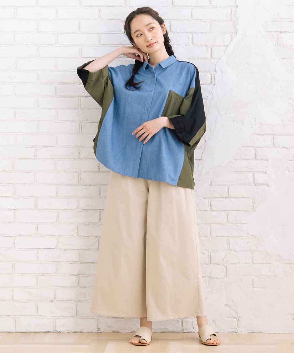 ドライハイテンションタックワイドパンツ
