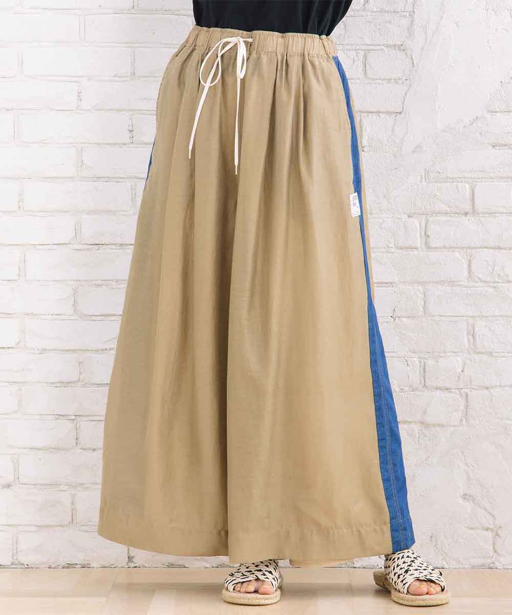 BLANC basque [Rogique]ローン×ライトデニムコンビパンツ