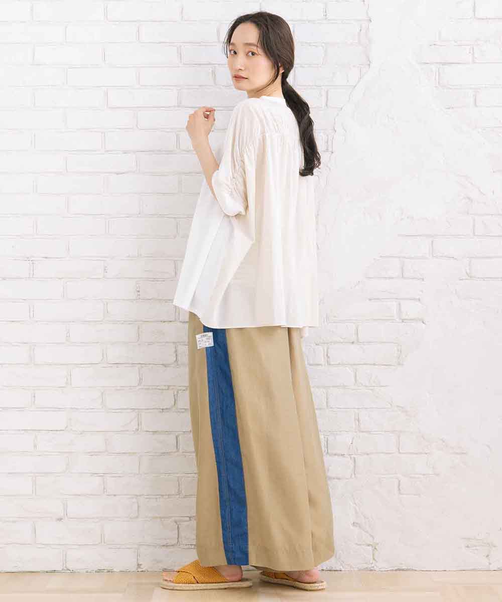 BLANC basque [Rogique]ローン×ライトデニムコンビパンツ