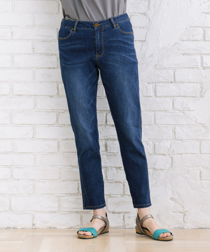 21号・23号(6L・7L) London Denim [接触冷感]9分丈デニムパンツ 【先行予約】