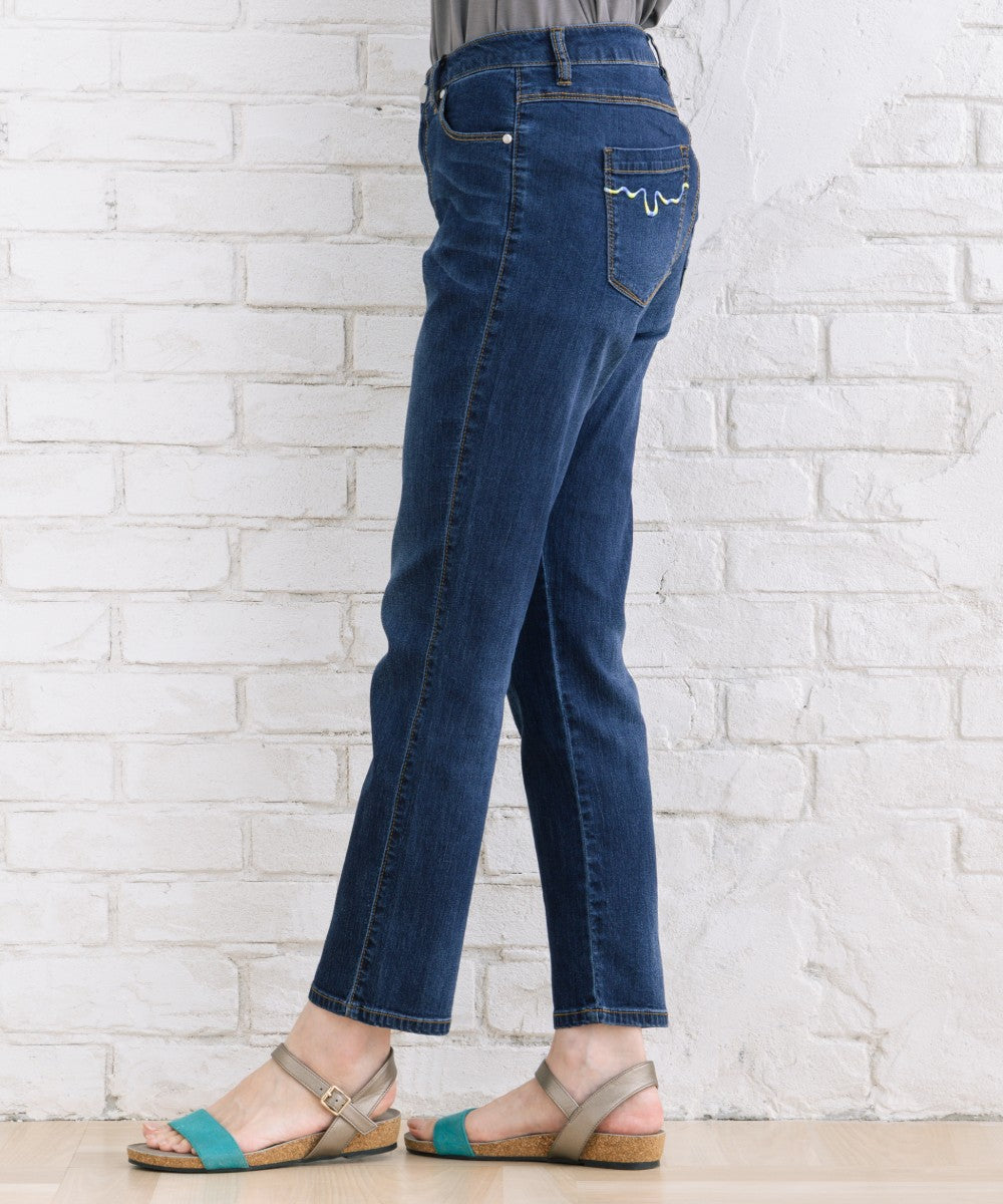 21号・23号(6L・7L) London Denim [接触冷感]9分丈デニムパンツ