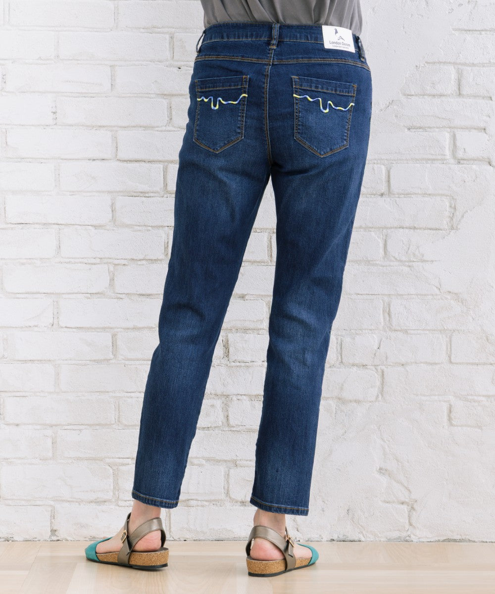 21号・23号(6L・7L) London Denim [接触冷感]9分丈デニムパンツ