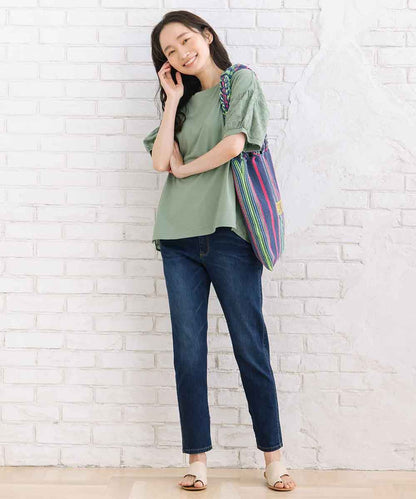 London Denim [接触冷感]9分丈デニムパンツ