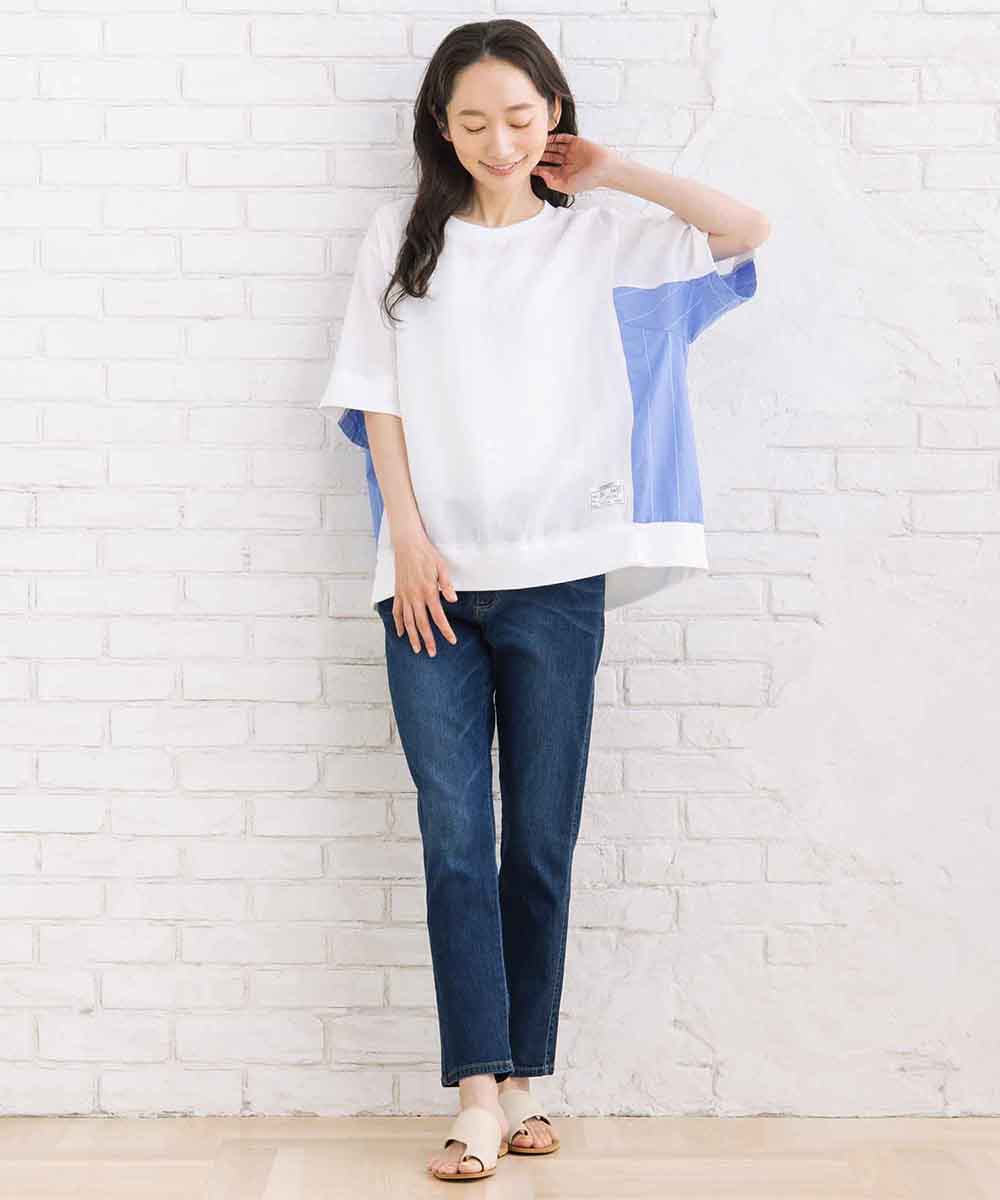London Denim [接触冷感]9分丈デニムパンツ