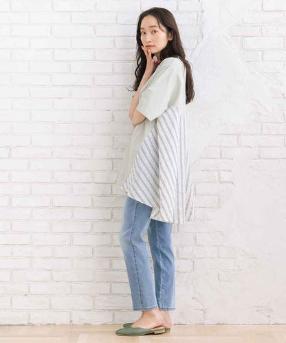 21号・23号(6L・7L) London Denim [接触冷感]9分丈デニムパンツ 【先行予約】