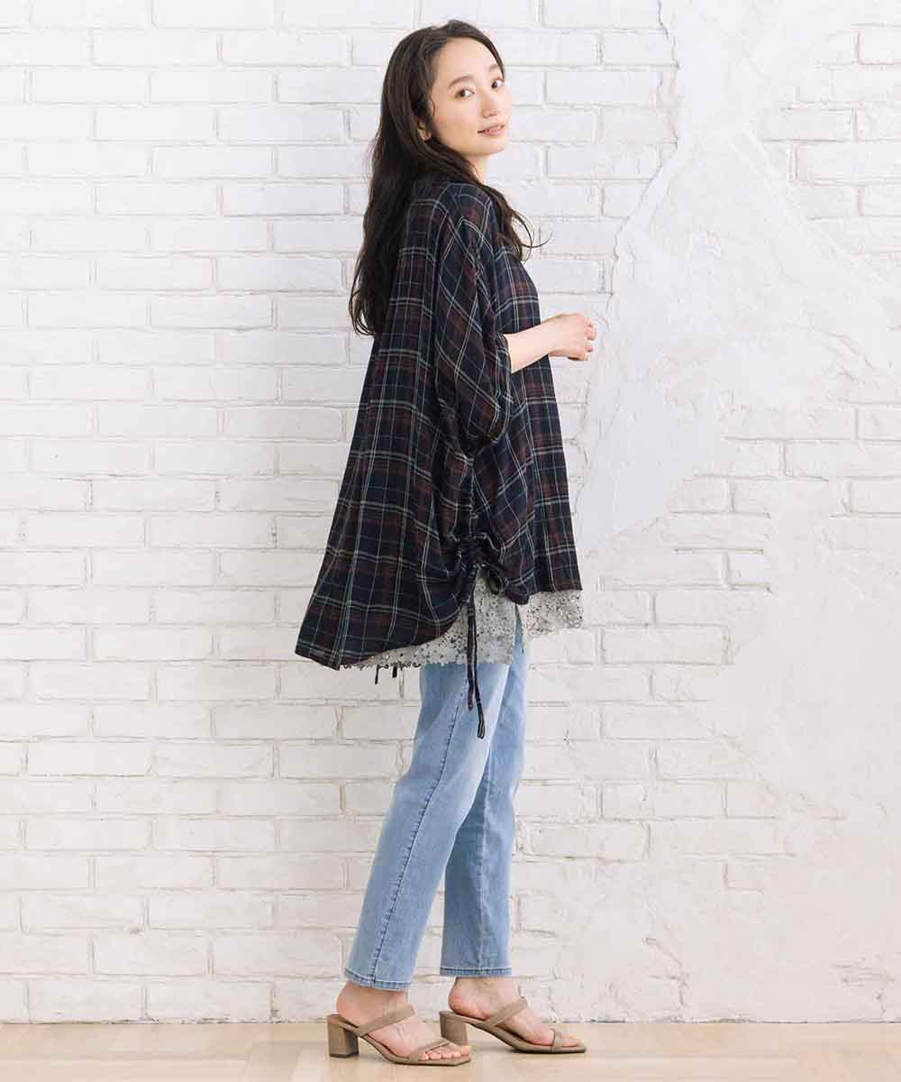 London Denim [接触冷感]9分丈デニムパンツ