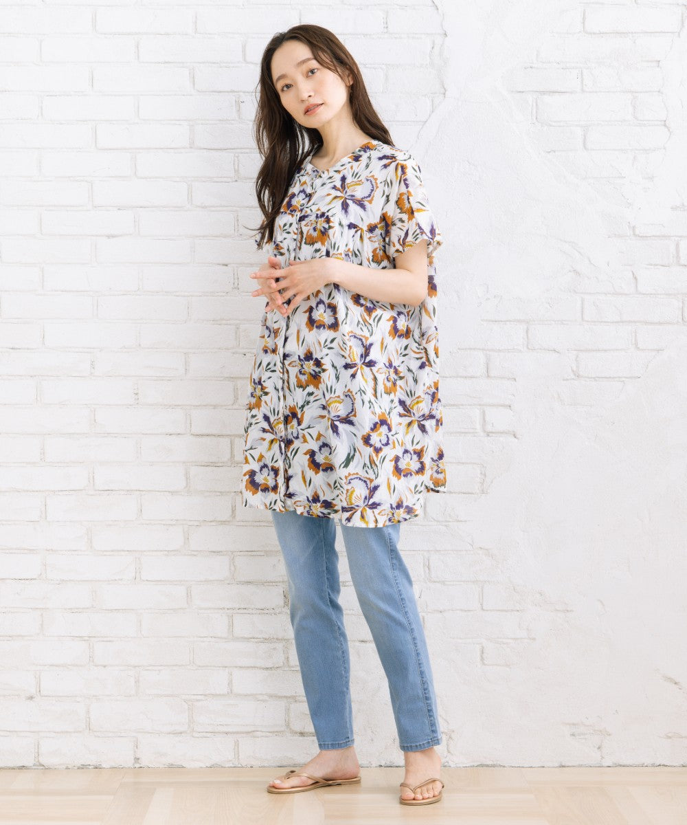 21号・23号(6L・7L) London Denim [接触冷感]9分丈デニムパンツ 【先行予約】