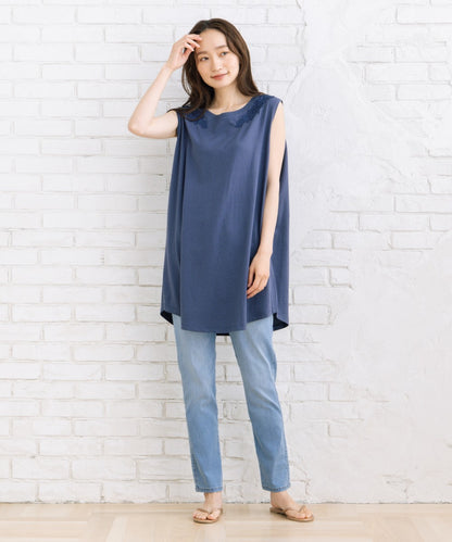 London Denim [接触冷感]9分丈デニムパンツ