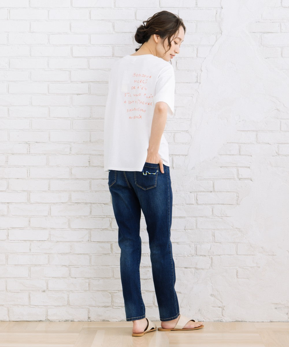 21号・23号(6L・7L) London Denim [接触冷感]9分丈デニムパンツ 【先行予約】