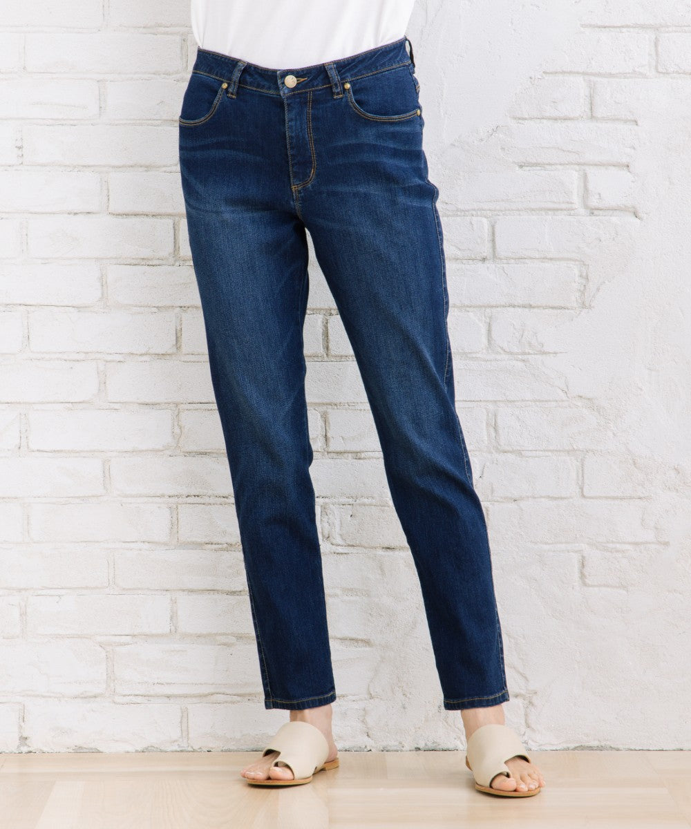 21号・23号(6L・7L) London Denim [接触冷感]9分丈デニムパンツ 【先行予約】