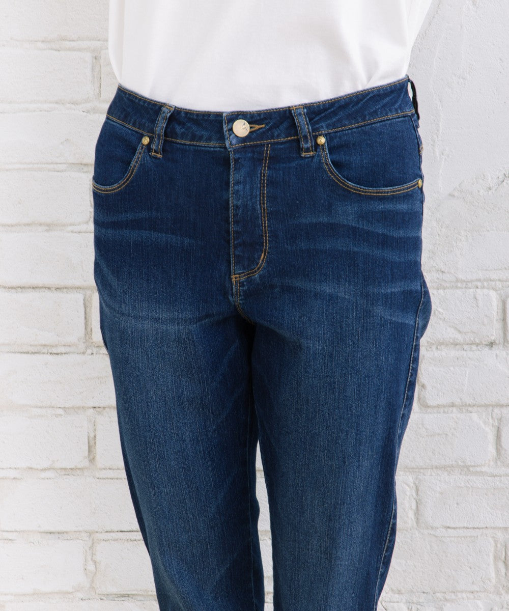 21号・23号(6L・7L) London Denim [接触冷感]9分丈デニムパンツ 【先行予約】