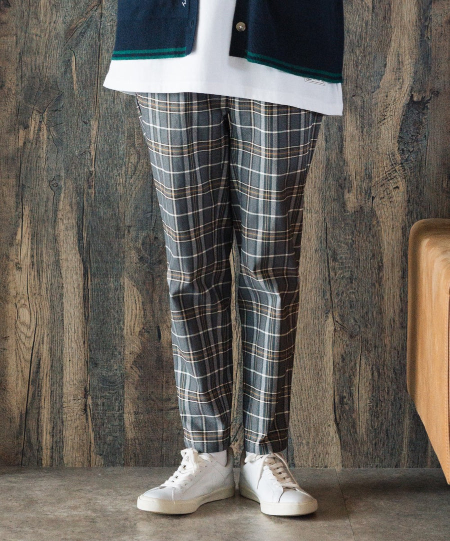 アソートチェックストレッチパンツ