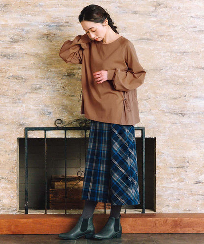 21号(6L～) 両面起毛チェックスカート