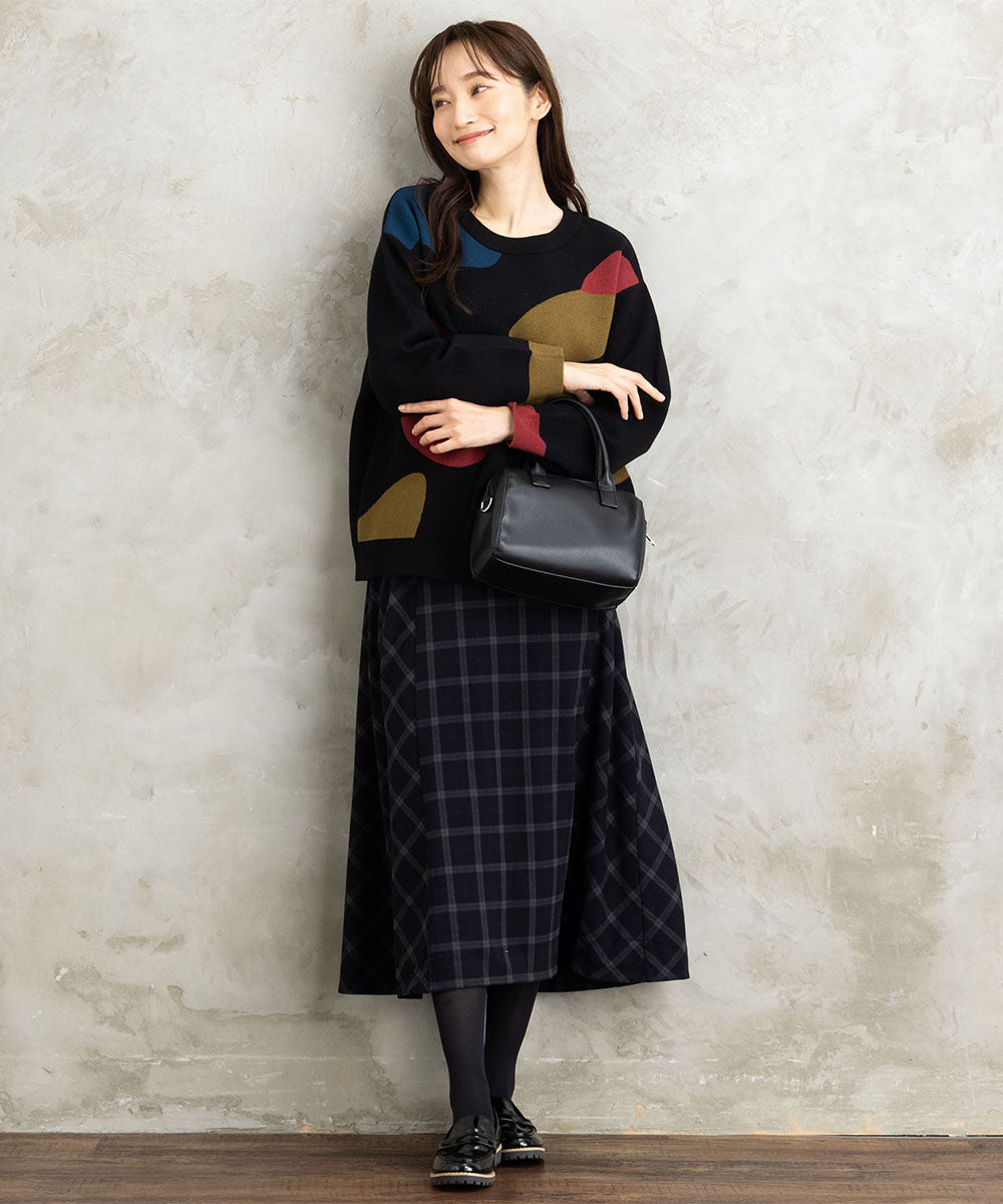 21号(6L～) 両面起毛チェックスカート